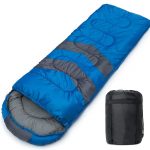 Easy Smooth Glide Water Resistant Nylon Shell Synthetic Fill Lightweight Portable Sleeping Bag