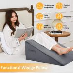 Back Reading Memory Foam Cooling Gel Anti Snoring Triangle Bed Headboard Wedge Pillows For Sleeping Comfortable